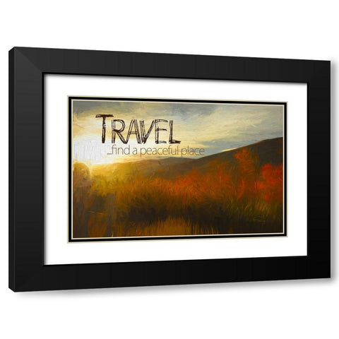 Travel, A Peaceful Place Black Modern Wood Framed Art Print with Double Matting by Murdock, Ramona