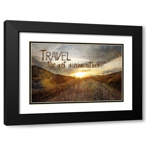 Travel, American Outback Black Modern Wood Framed Art Print with Double Matting by Murdock, Ramona