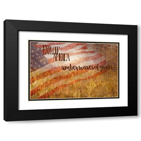 Amber Waves of Grain Black Modern Wood Framed Art Print with Double Matting by Murdock, Ramona