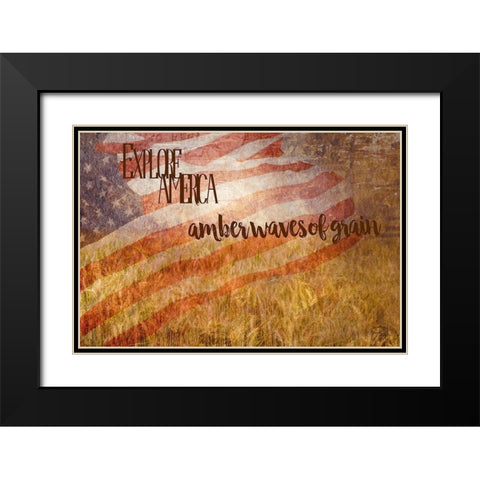 Amber Waves of Grain Black Modern Wood Framed Art Print with Double Matting by Murdock, Ramona