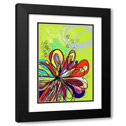 It Was a Riot Black Modern Wood Framed Art Print with Double Matting by Murdock, Ramona