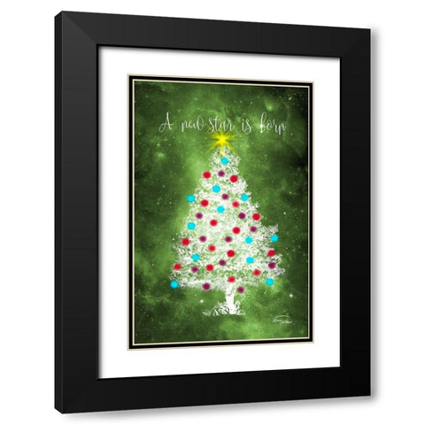 A New Star is Born Black Modern Wood Framed Art Print with Double Matting by Murdock, Ramona