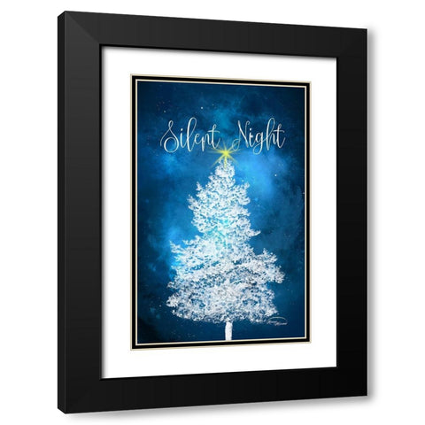 Silent Night Black Modern Wood Framed Art Print with Double Matting by Murdock, Ramona