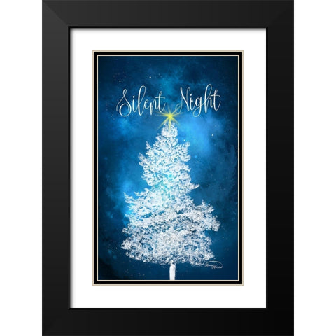Silent Night Black Modern Wood Framed Art Print with Double Matting by Murdock, Ramona