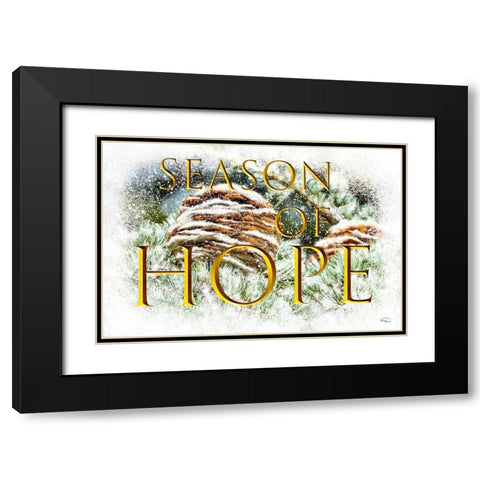 Season of Hope Black Modern Wood Framed Art Print with Double Matting by Murdock, Ramona