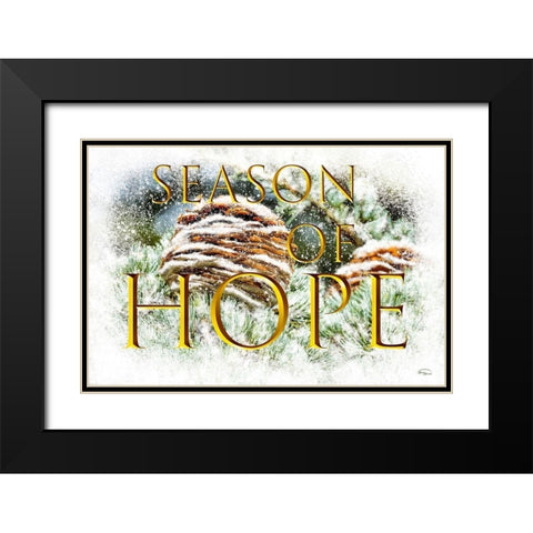 Season of Hope Black Modern Wood Framed Art Print with Double Matting by Murdock, Ramona