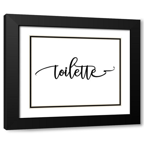 Toilette Black Modern Wood Framed Art Print with Double Matting by Murdock, Ramona