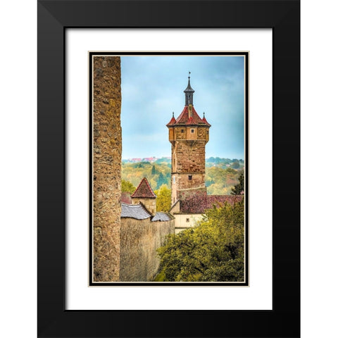 The High Tower Black Modern Wood Framed Art Print with Double Matting by Murdock, Ramona