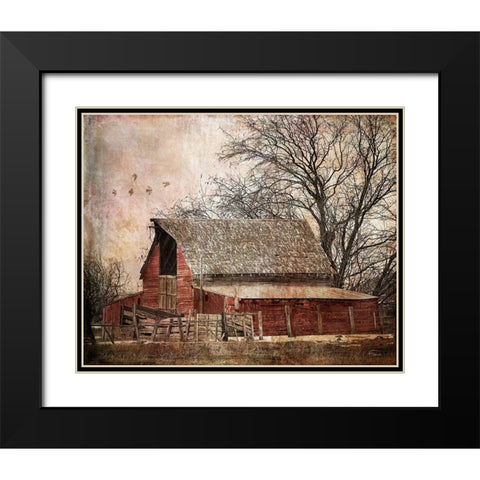The Old Cope Place Black Modern Wood Framed Art Print with Double Matting by Murdock, Ramona