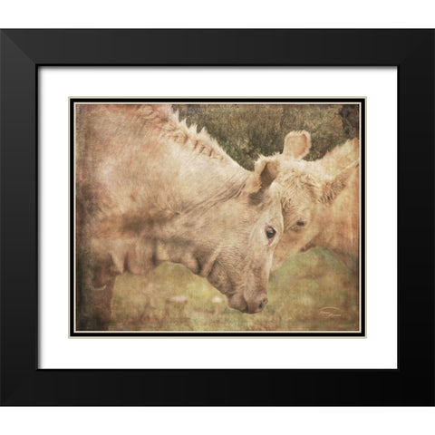 My First Love Black Modern Wood Framed Art Print with Double Matting by Murdock, Ramona