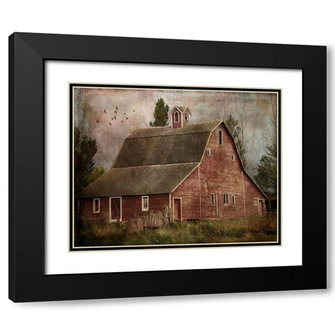 Yesterday II Black Modern Wood Framed Art Print with Double Matting by Murdock, Ramona