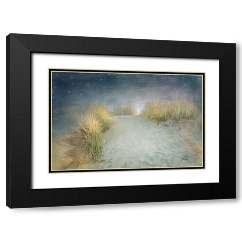 Starlight Beach Black Modern Wood Framed Art Print with Double Matting by Murdock, Ramona