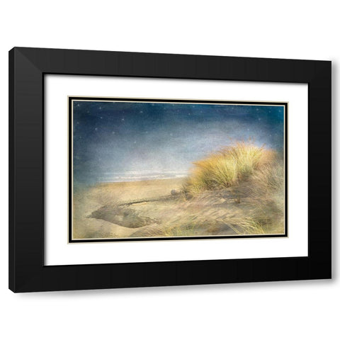 Starry Beach Black Modern Wood Framed Art Print with Double Matting by Murdock, Ramona