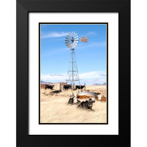 On a Lazy Afternoon Black Modern Wood Framed Art Print with Double Matting by Murdock, Ramona