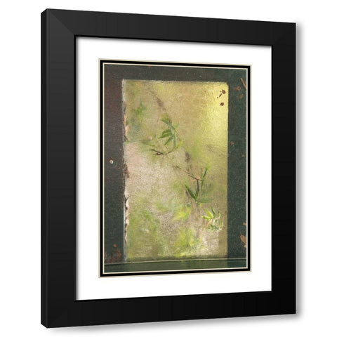 Bamboo Behind Frosted Glass Black Modern Wood Framed Art Print with Double Matting by Murdock, Ramona