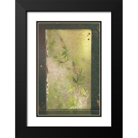 Bamboo Behind Frosted Glass Black Modern Wood Framed Art Print with Double Matting by Murdock, Ramona