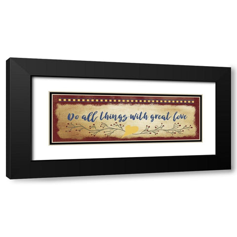 Do All Things Black Modern Wood Framed Art Print with Double Matting by Murdock, Ramona