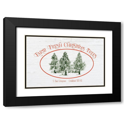Farm Fresh Trees Black Modern Wood Framed Art Print with Double Matting by Murdock, Ramona