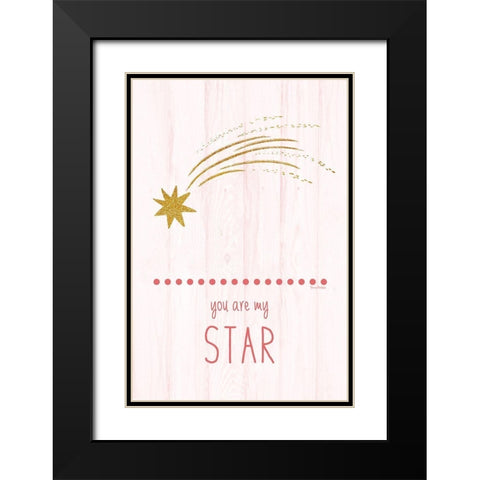 You Are My Star Black Modern Wood Framed Art Print with Double Matting by Murdock, Ramona