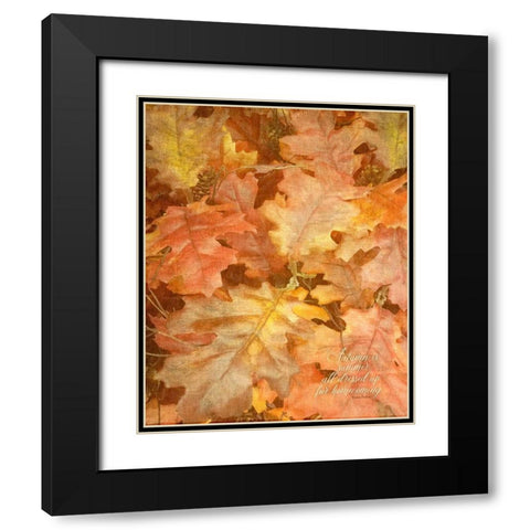 Autumn Dressed Up Black Modern Wood Framed Art Print with Double Matting by Murdock, Ramona