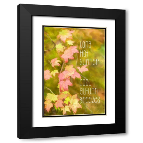 Cool Autumn Breezes Black Modern Wood Framed Art Print with Double Matting by Murdock, Ramona