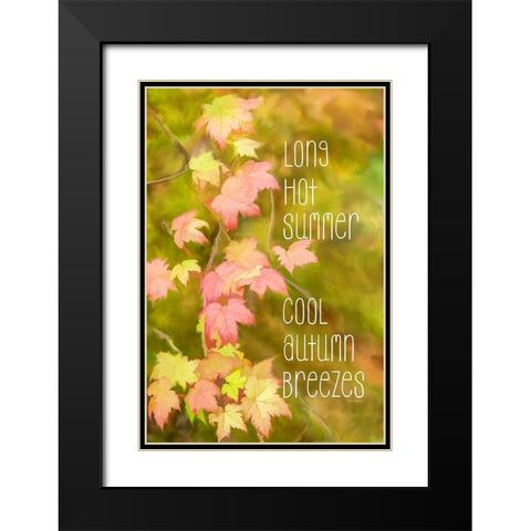 Cool Autumn Breezes Black Modern Wood Framed Art Print with Double Matting by Murdock, Ramona