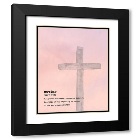 Savior III Black Modern Wood Framed Art Print with Double Matting by Murdock, Ramona