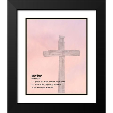 Savior III Black Modern Wood Framed Art Print with Double Matting by Murdock, Ramona