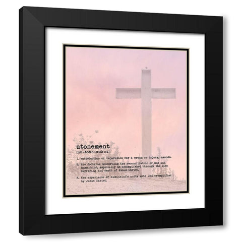 Atonement III Black Modern Wood Framed Art Print with Double Matting by Murdock, Ramona