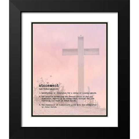 Atonement III Black Modern Wood Framed Art Print with Double Matting by Murdock, Ramona
