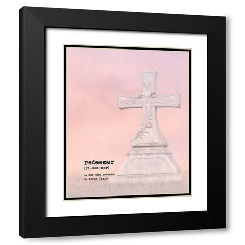 Redeemer III Black Modern Wood Framed Art Print with Double Matting by Murdock, Ramona
