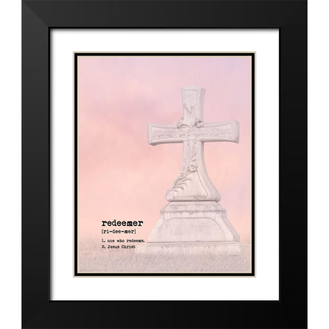 Redeemer III Black Modern Wood Framed Art Print with Double Matting by Murdock, Ramona