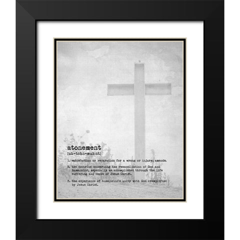 Atonement II Black Modern Wood Framed Art Print with Double Matting by Murdock, Ramona