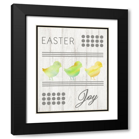 Easter Joy Black Modern Wood Framed Art Print with Double Matting by Murdock, Ramona