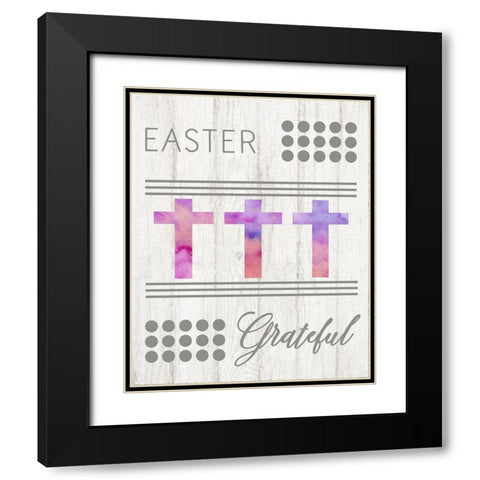 Easter Grateful Black Modern Wood Framed Art Print with Double Matting by Murdock, Ramona