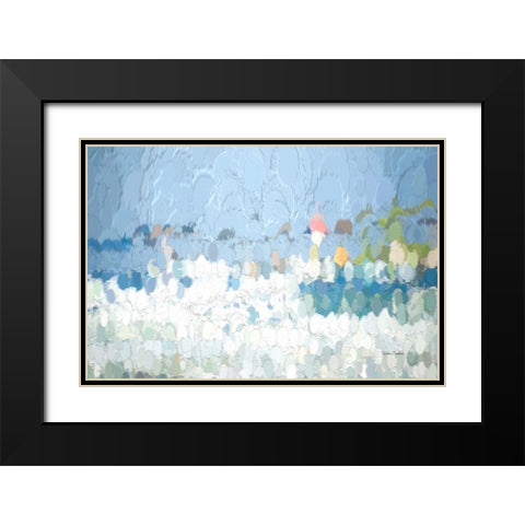 Pretty Little Baubles Black Modern Wood Framed Art Print with Double Matting by Murdock, Ramona