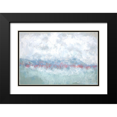 Glacier II Black Modern Wood Framed Art Print with Double Matting by Murdock, Ramona