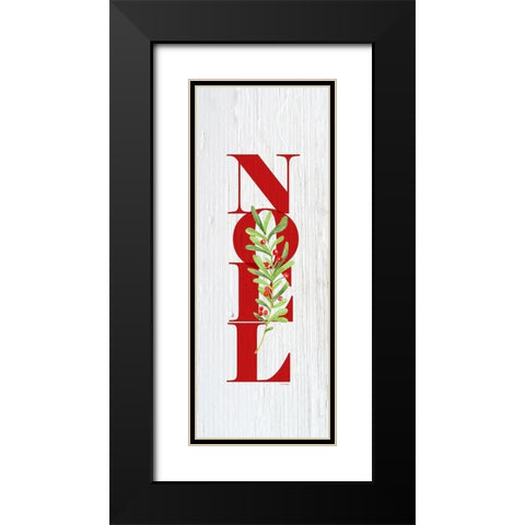 Noel Black Modern Wood Framed Art Print with Double Matting by Murdock, Ramona