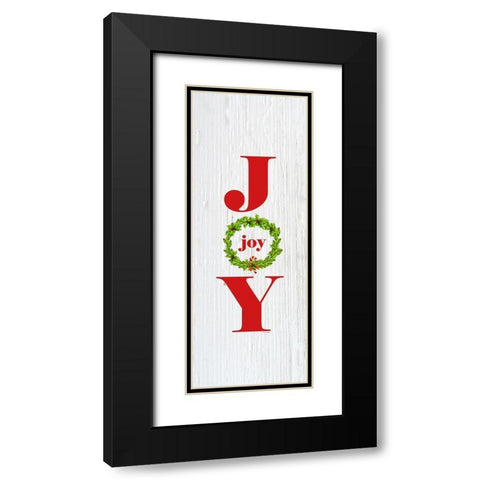 Joy Black Modern Wood Framed Art Print with Double Matting by Murdock, Ramona