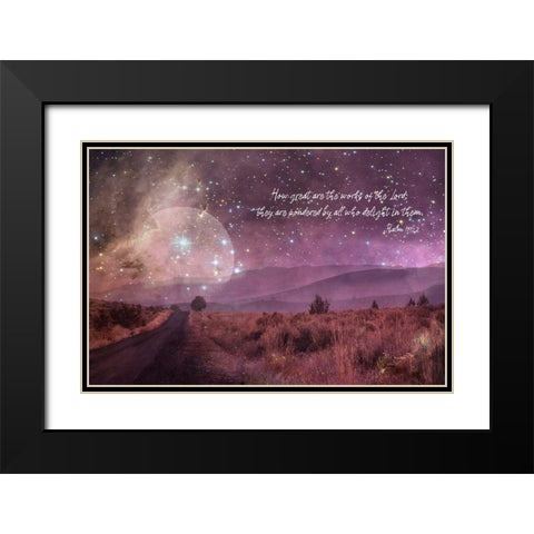 How Great Are The Works Black Modern Wood Framed Art Print with Double Matting by Murdock, Ramona