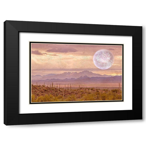 Another Place, Another Time Black Modern Wood Framed Art Print with Double Matting by Murdock, Ramona