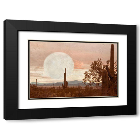Desert Twilight Black Modern Wood Framed Art Print with Double Matting by Murdock, Ramona
