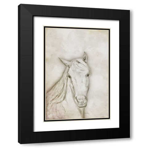 Her Black Modern Wood Framed Art Print with Double Matting by Murdock, Ramona