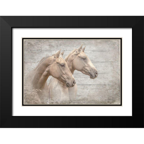 Looking Forward Textured Black Modern Wood Framed Art Print with Double Matting by Murdock, Ramona