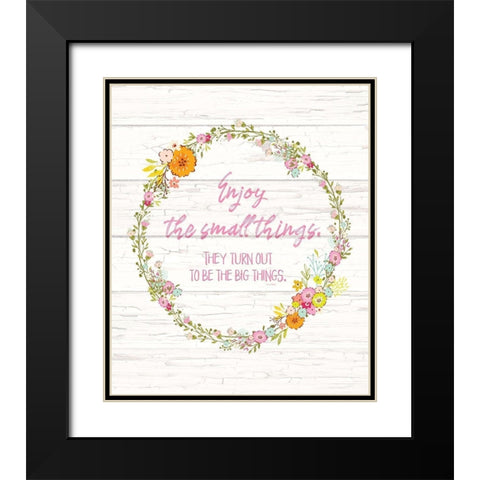 Small Things, Big Things Black Modern Wood Framed Art Print with Double Matting by Murdock, Ramona