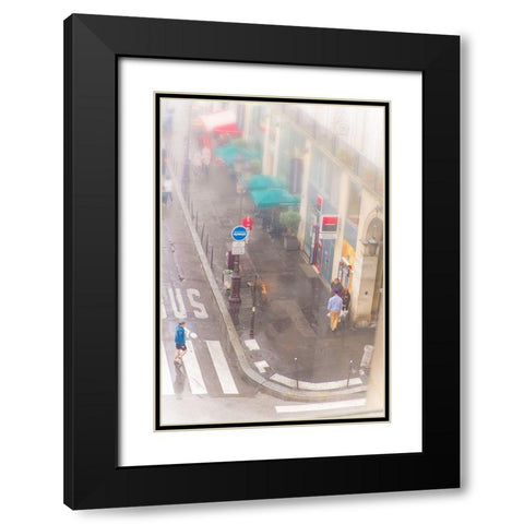 Upstairs Looking Down Black Modern Wood Framed Art Print with Double Matting by Murdock, Ramona