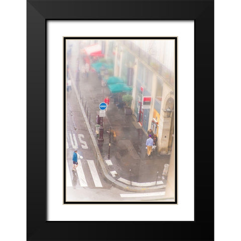 Upstairs Looking Down Black Modern Wood Framed Art Print with Double Matting by Murdock, Ramona