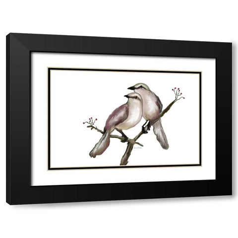 Bird VI Black Modern Wood Framed Art Print with Double Matting by Murdock, Ramona