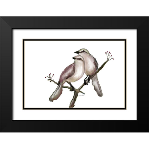 Bird VI Black Modern Wood Framed Art Print with Double Matting by Murdock, Ramona