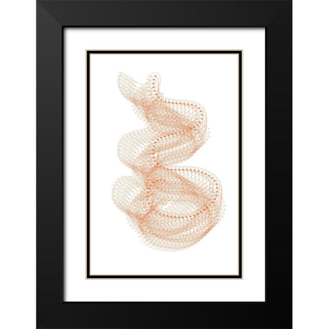 Abstract Birds I Black Modern Wood Framed Art Print with Double Matting by Murdock, Ramona